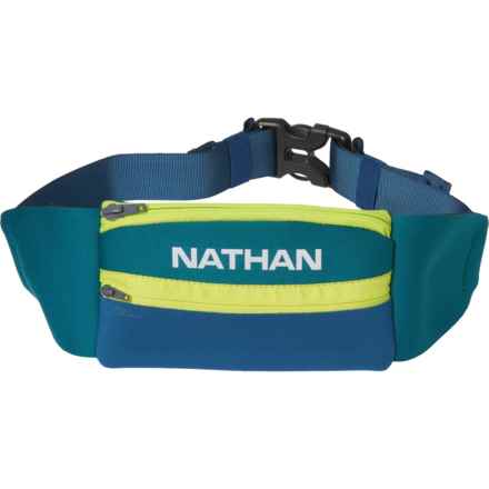 Nathan 5K Pak Neoprene Waist Bag in Storm Green/Lime