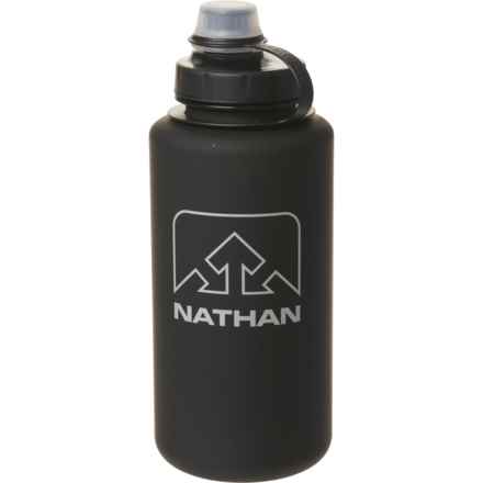Nathan Bigshot Water Bottle - 32 oz. in Black/Silver Frosted