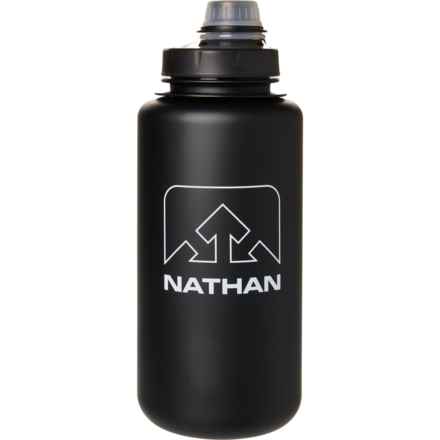 Nathan Bigshot Water Bottle - 32 oz. in Black/White Frosted