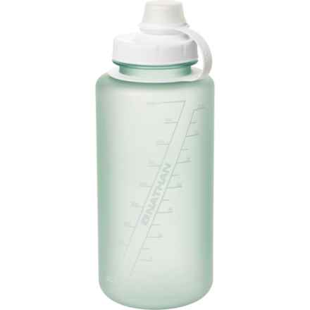 Nathan Bigshot Water Bottle - 32 oz. in Sterling Blue/White Frosted