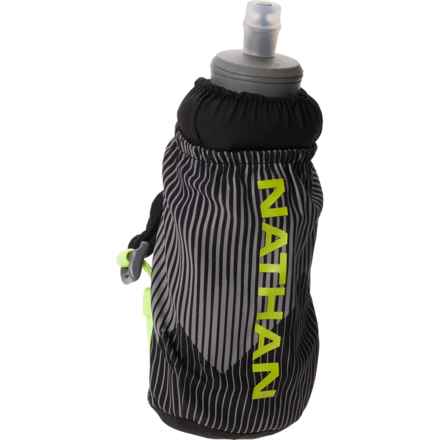 Nathan ExoDraw 2.0 Insulated Handheld Flask - 18 oz. in Black/Finish Lime