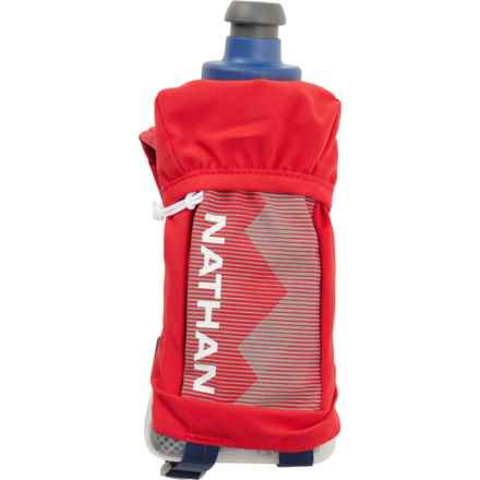Nathan QuickSqueeze Handheld Water Bottle - 12 oz. in Ribbon Red/White