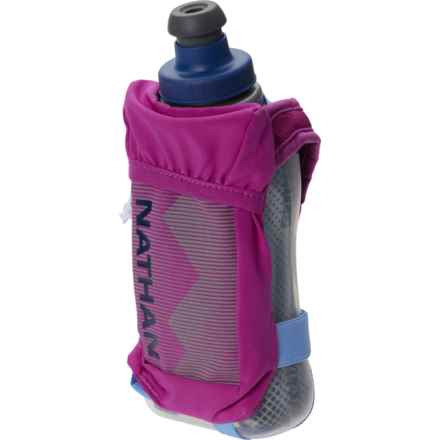 Nathan QuickSqueeze Insulated Handheld Water Bottle - 12 oz. in Magenta/Estate Blue