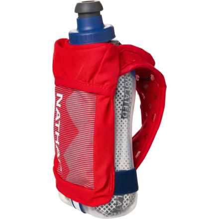 Nathan QuickSqueeze Plus Insulated Handheld Water Bottle - 12 oz. in Ribbon Red/White