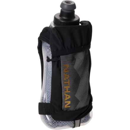 Nathan QuickSqueeze Plus Insulated Handheld Water Bottle - 18 oz. in Black/Gold