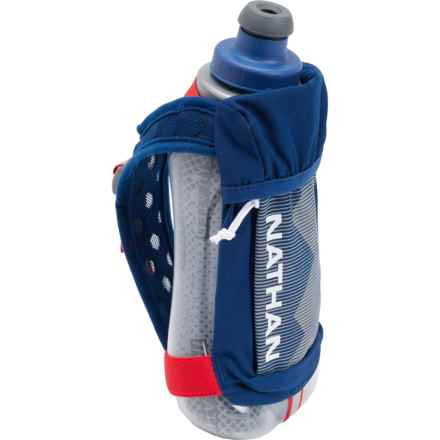 Nathan QuickSqueeze Plus Insulated Handheld Water Bottle - 18 oz. in Estate Blue/White/Red