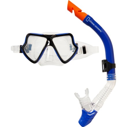 National Geographic Vea 2 Combo Mask with Viva 2 Snorkel - 2-Piece Set in Blue/Black - Closeouts