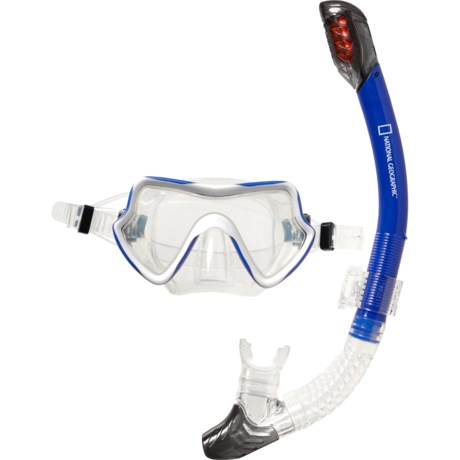 National Geographic Vea Combo Mask with Viva Snorkel - 2-Piece Set in Blue/White