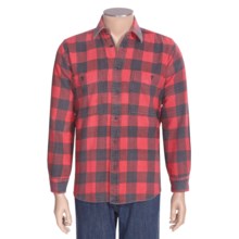 National Outfitters Yarn-Dyed Flannel Shirt - Long Sleeve (For Men) in Red - 2nds