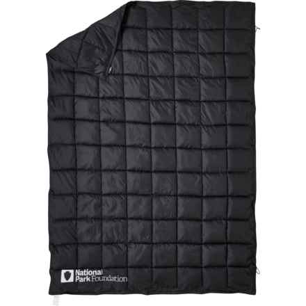 NATIONAL PARK FOUNDATION Packable Camping Blanket - 78x53” in Black