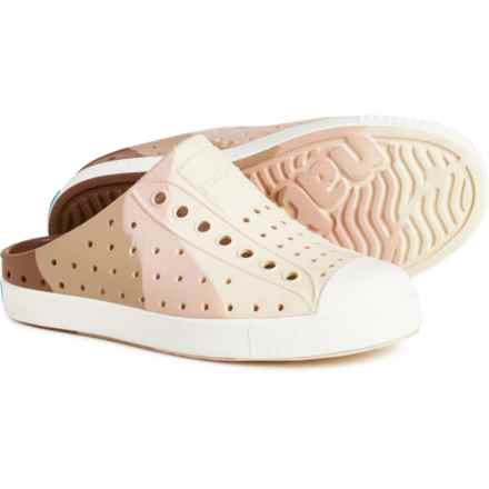 NATIVE Boys and Girls Jefferson Clogs - Slip-Ons in Camflxmarble/Shlwht