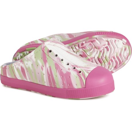NATIVE Boys and Girls Jefferson French Terry Clogs - Slip-Ons in Twltpnkmrbl/Twltpnk