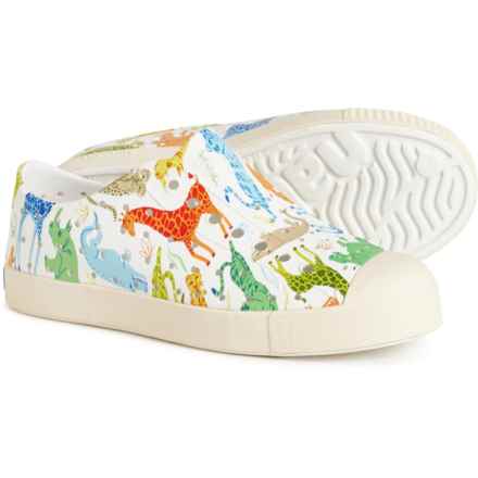 NATIVE Boys and Girls Jefferson Sugarlite® Print Shoes - Slip-Ons in Shlwht/Bnwht/Cansfrifrds