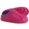 NATIVE Girls Cozy Jefferson Shoes - Slip-On, Open Back in Radpnk/Radpnk/Skybl