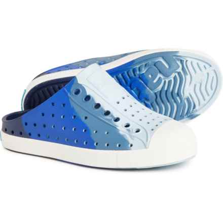 NATIVE Toddler and Little Boys and Girls Jefferson French Terry Clogs - Slip-Ons in Oasisadvmarble/Shlwht