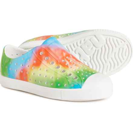 NATIVE Toddler and Little Boys and Girls Jefferson Sugarlite® Print Shoes - Slip-Ons in Shlwht/Shlwht/Raintd