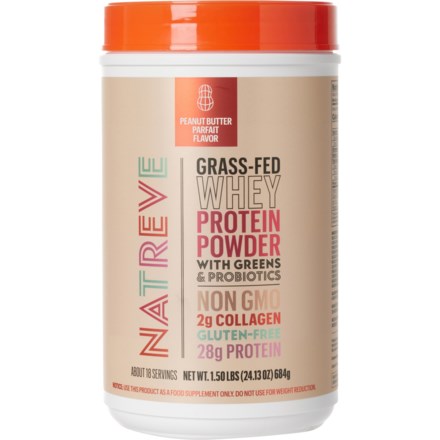 Natreve Peanut Butter Parfait Grass-Fed Whey Protein - 1.5 lb. in Multi