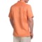 146PP_2 Natural Blue Linen Shirt - Short Sleeve (For Men)