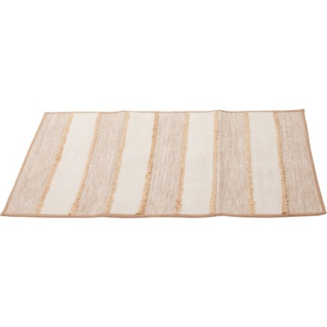 NATURAL COLLECTION Striped Jute Bath Rug - 24x40, Natural in Natural