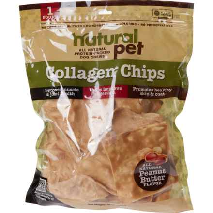 Natural Pet Collagen Chips Dog Chew Treats - 1 lb. in Collagen