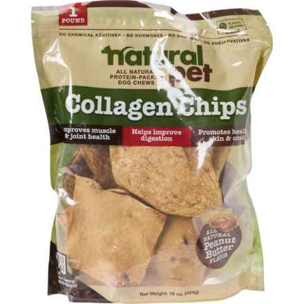 Natural Pet Collagen Chips Dog Chew Treats - 16 oz. in Multi