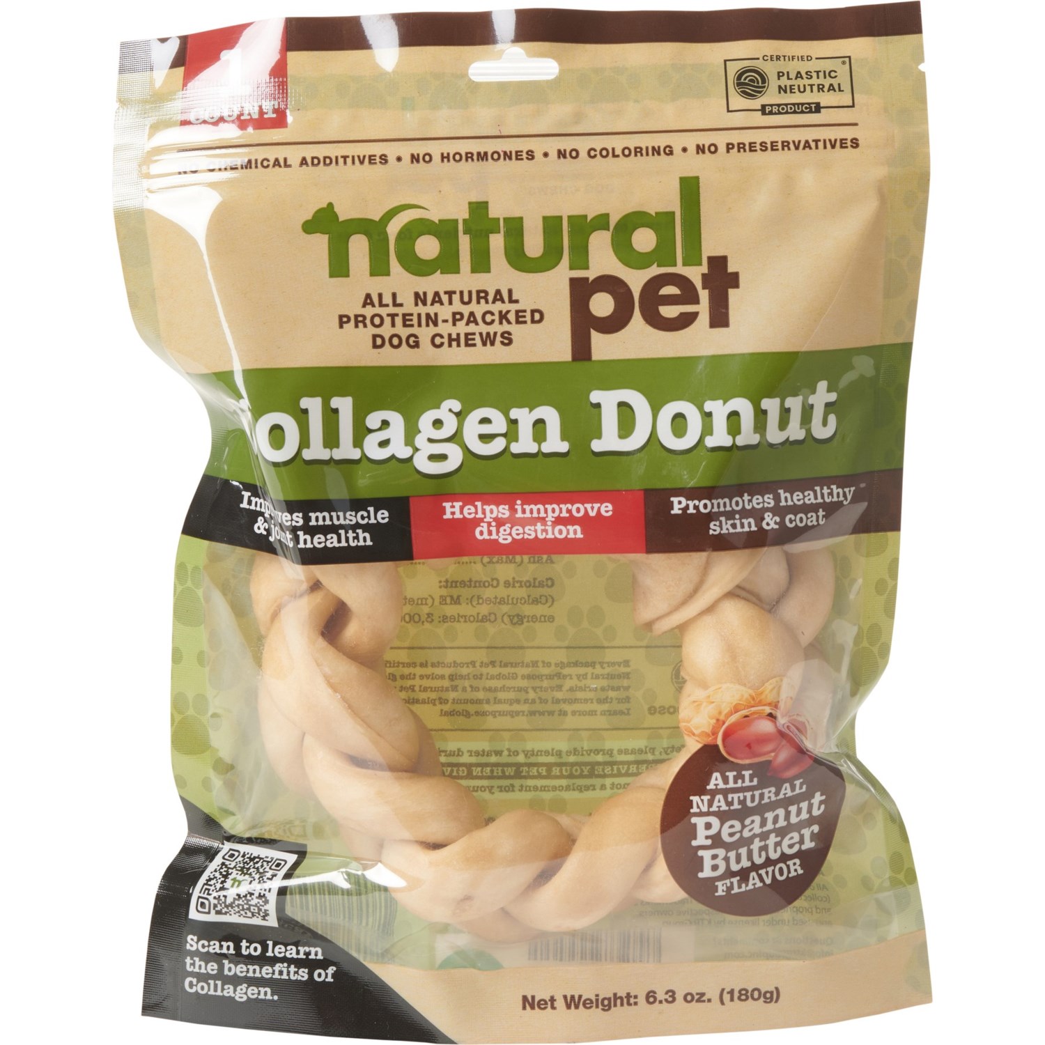 Natural Pet Collagen Donut Chew Dog Treat - Save 30%