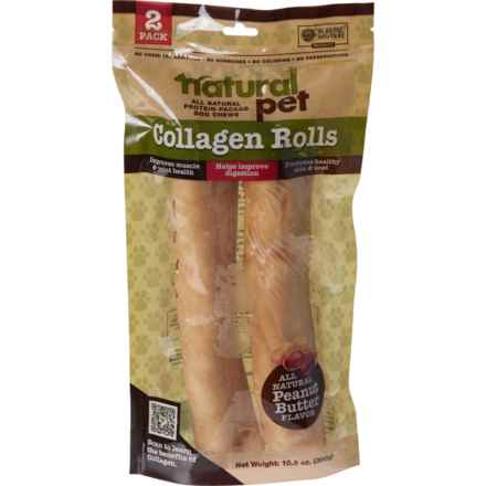 Natural Pet Collagen Rolls Dog Chews - 2-Pack in Collagen