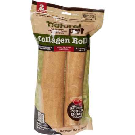 Natural Pet Collagen Rolls Dog Treats - 2-Count in Collagen