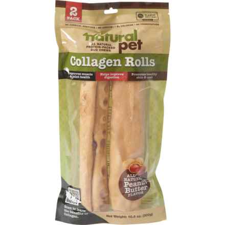 Natural Pet Collagen Rolls Dog Treats - 2-Count in Multi