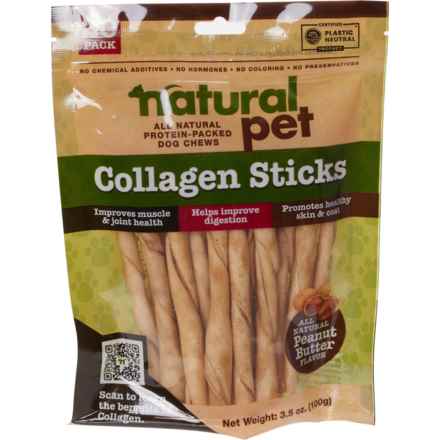 Natural Pet Collagen Twist Stix Dog Chews - 20-Count in Multi