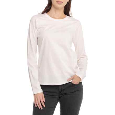NATURAL SKIN Jael Organic Cotton T-Shirt - Long Sleeve in Powder Pink