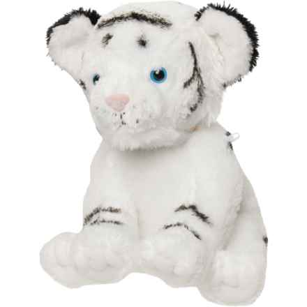 NATURE PLANET Eco Pals Plush White Tiger Cub Stuffed Animal Toy - 11” in Multi