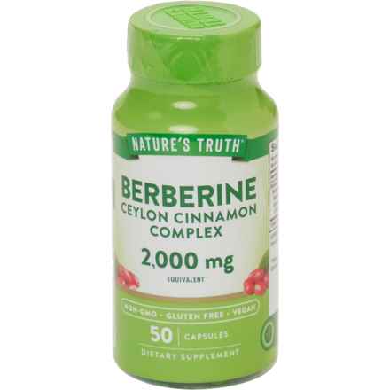 Nature's Truth Berberine Ceylon Cinnamon Complex Supplement - 50-Count in Multi