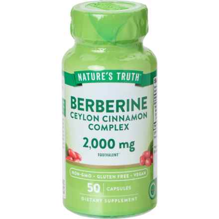 Nature's Truth Berberine Ceylon Cinnamon Complex Supplement - 50-Count in Multi