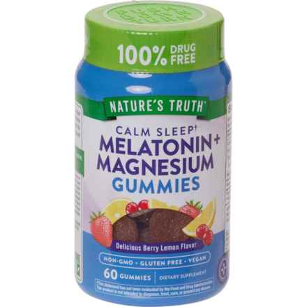 Nature's Truth Calm Sleep Melatonin + Magnesium Vitamins - 60-Count in Multi
