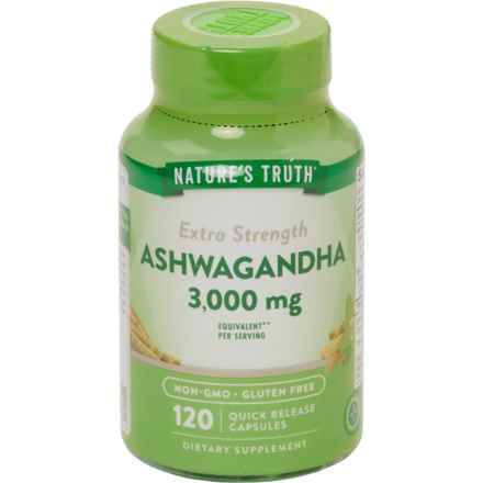 Nature's Truth Extra Strength Ashwagandha Dietary Supplement Capsules - 120-Count in Multi