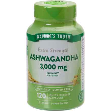 Nature's Truth Extra Strength Ashwagandha Dietary Supplement Capsules - 120-Count in Multi