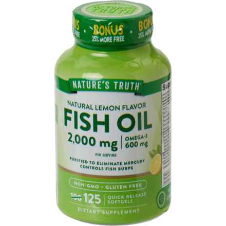 Nature's Truth Fish Oil Softgels - 2000 mg, 125-Count in Multi