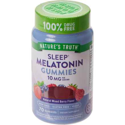 Nature's Truth Melatonin Dietary Supplement Gummies - 10 mg, 70-Count in Multi