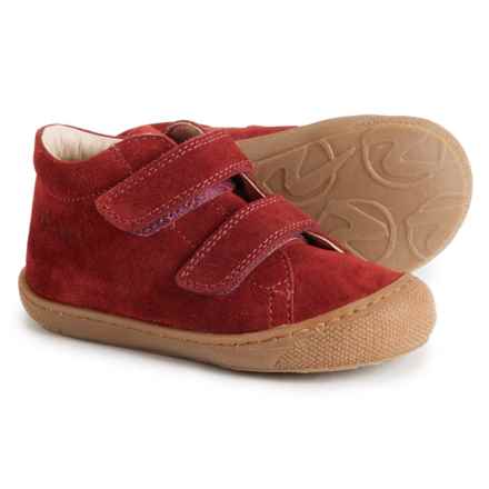 Naturino Boys and Girls Cocoon Sneakers - Suede in Maroon