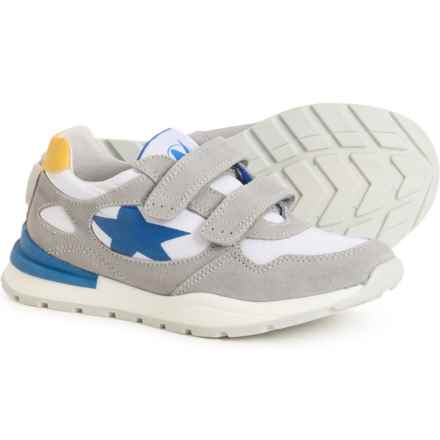 Naturino Boys and Girls Daudi VL Sneakers - Leather in Nylon Grey