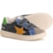 Naturino Boys and Girls Pinn VL Sneakers - Leather in Dark Grey-Navy-Azure