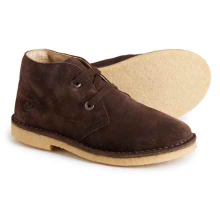 Boys Milky Velour Boots - Suede in T.Moro