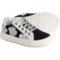 Naturino Girls Coris 2 Zip Sneakers in Black/White