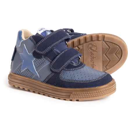 Little Boys Hess High Top Sneakers - Leather in Blue