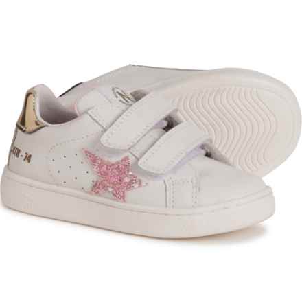 Little Girls Pinn Sneakers - Leather in White