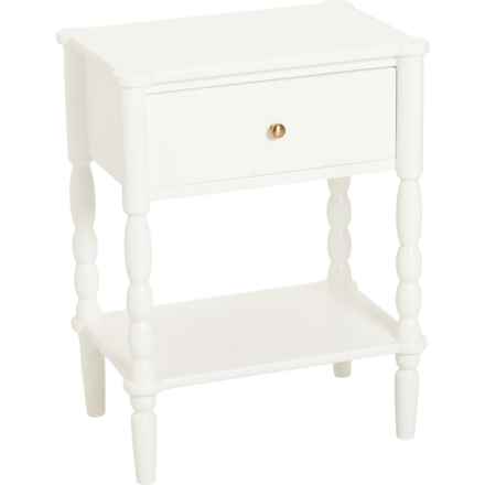 Nautica 1-Drawer Nightstand with USB Port - 20x14x26” in White