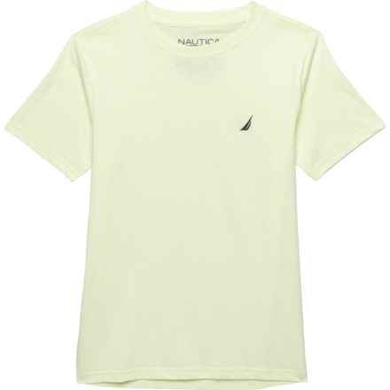 Big Boys Coast Crew Neck T-Shirt - Short Sleeve in Lime Cream