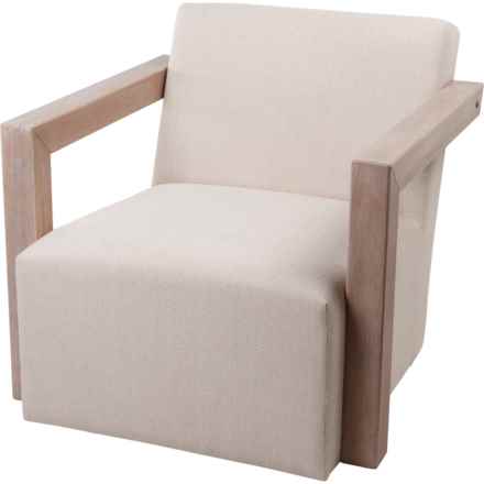 Boucle Swivel Chair in Cream
