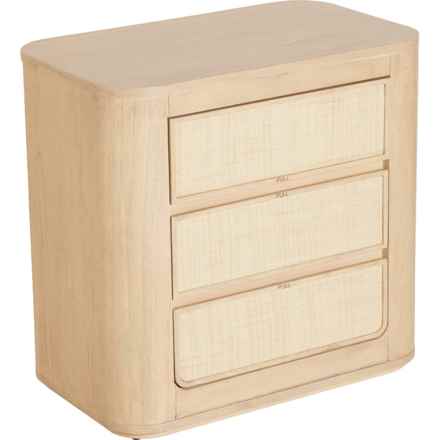 Nautica Candella 3-Drawer Nightstand - 26x16x25” in Natural